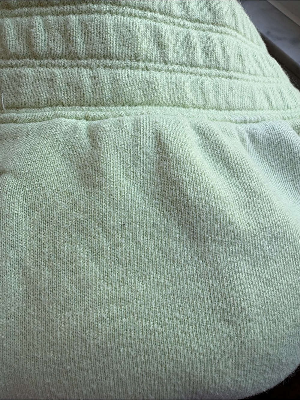 Aerie Poolside Terry Shorts Lime Green L 100% Cotton High Waisted Beach Lounge - Picture 4 of 11